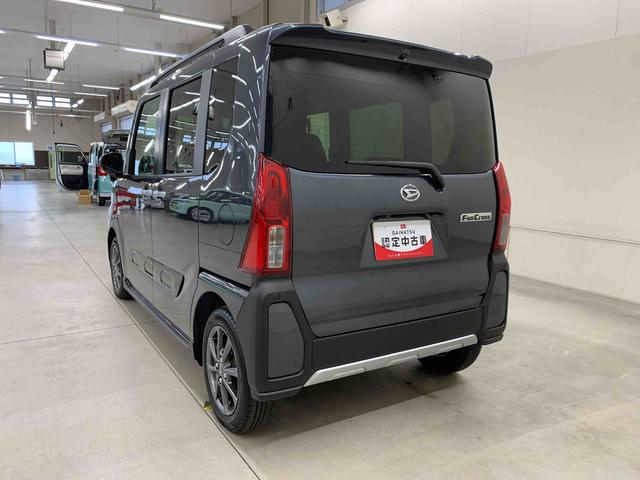 タントファンクロス　２ＷＤ元当社試乗車　純正９インチディスプレーオーディオ　バックカメラ　キーフリー　電動パーキングブレーキ　リヤ両側電動スライドドア　ＬＥＤヘッドライト　シートヒーター　スマートアシスト　アイドリングストップ（群馬県）の中古車