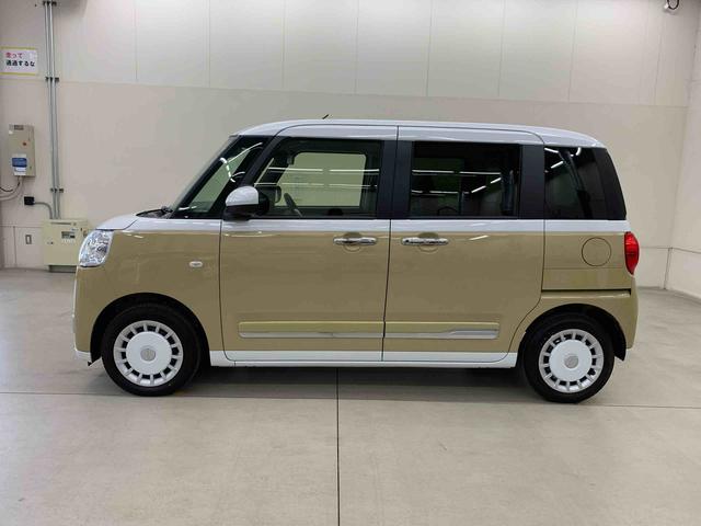 ムーヴキャンバスストライプスＧ　２ＷＤ両側電動スライドドア・ＬＥＤヘッドライト・バックカメラ・シートヒーター・スマートアシスト・アイドリングストップ・プッシュボタンスタート・オートライト・オートマチックハイビーム・オートエアコン（群馬県）の中古車