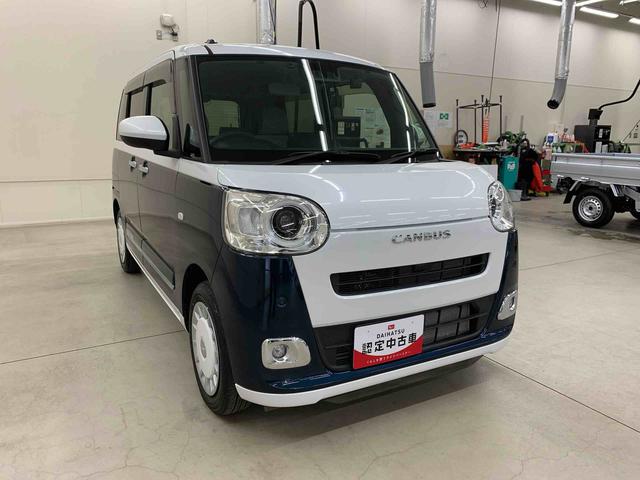 ムーヴキャンバスストライプスＧ　２ＷＤ両側電動スライドドア・ナビ・ドライブレコーダー・ＥＴＣ・ＬＥＤヘッドライト・オートライト・オートマチックハイビーム・プッシュスタートボタン・アイドリングストップ・シートヒーター・スマートアシスト（群馬県）の中古車