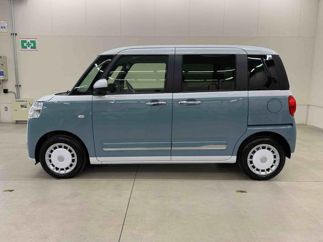 ムーヴキャンバスストライプスG 2WD 走行15キロ両側電動スライドドア プッシュボタンスタート 運転席助手席シートヒーター スマートアシスト LEDヘッドライト オートライト 電動パーキングブレーキ バックカメラ オートエアコン(群馬県)の中古車