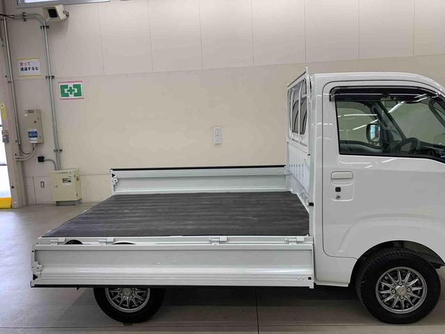 ハイゼットトラックEXT 4WD 走行14233キロ 純正ナビ7インチナビ LEDヘッドライト オートライト 5速MT マニュアルエアコン キーフリー プッシュボタンスタート アイドリングストップ 電動格納式ドアミラー スマートアシスト(群馬県)の中古車