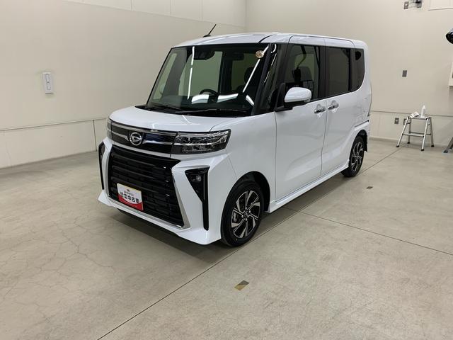 タントカスタムＸ　２ＷＤ両側電動スライドドア・プッシュボタンスタート・アイドリングストップ・ＬＥＤヘッドライト・オートライト・オートマチックハイビーム・オートエアコン・シートヒーター・電動パーキングブレーキ・スマートアシスト（群馬県）の中古車