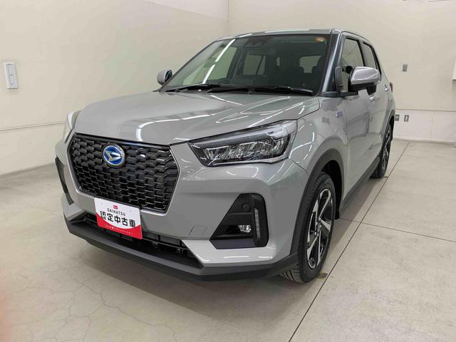 ロッキープレミアムＧ　ＨＥＶ　２ＷＤＬＥＤヘッドライト・オートライト・オートマチックハイビーム・プッシュスタートボタン・アイドリングストップ・シートヒーター・オートエアコン・電動パーキングブレーキ・スマートアシスト（群馬県）の中古車