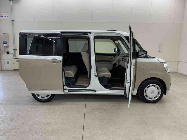 ムーヴキャンバスGメイクアップVS SAIII 2WD両側電動スライドドア・ナビ・LEDヘッドライト・オートライト・オートマチックハイビーム・プッシュスタートボタン・アイドリングストップ・オートエアコン・電動格納式ドアミラー・スマートアシストIII(群馬県)の中古車