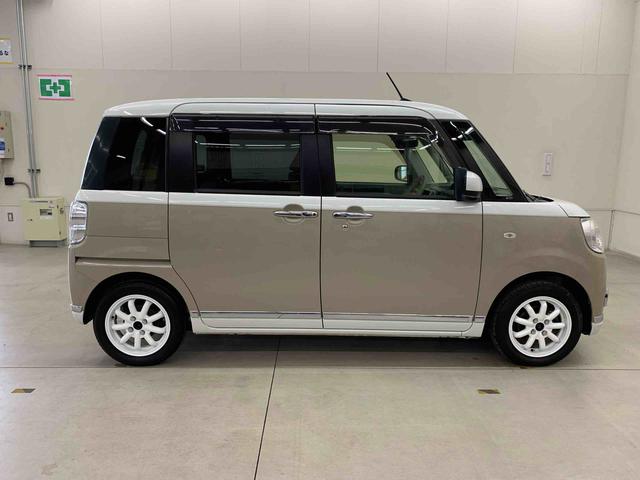 ムーヴキャンバスＧメイクアップ　ＳＡII　４ＷＤ両側電動スライドドア　プッシュボタンスタート　キーフリー　全方位モニター　ＬＥＤヘッドライト　オートライト　助手席シートヒーター　アイドリングストップ　電動格納式ドアミラー　スマートアシストＩＩ（群馬県）の中古車