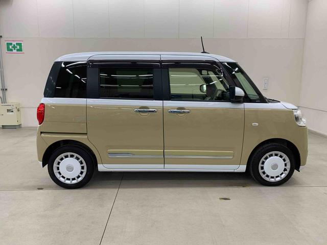 ムーヴキャンバスストライプスＧ　２ＷＤ　走行２６２５１キロ　ナビ　ドラレコ両側電動スライドドア　ナビ　ドライブレコーダー　ＬＥＤヘッドライト　シートヒーター　プッシュボタンスタート　スマートアシスト　オートライト　バックカメラ　キーフリー　電動パーキングブレーキ（群馬県）の中古車