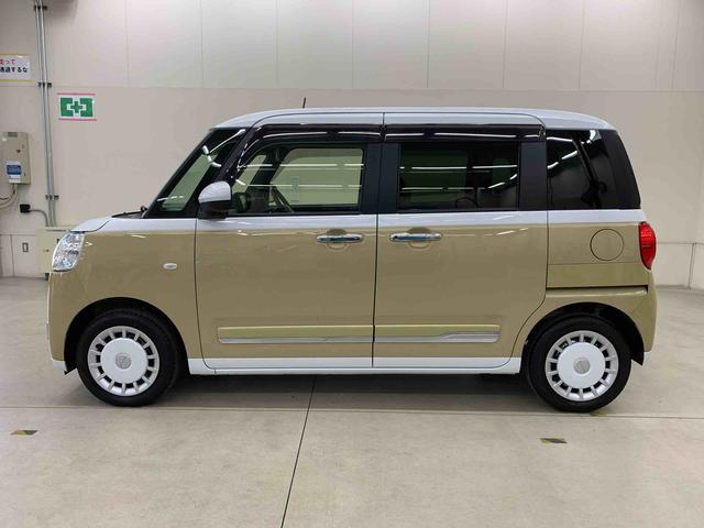 ムーヴキャンバスストライプスＧ　２ＷＤ　走行２６２５１キロ　ナビ　ドラレコ両側電動スライドドア　ナビ　ドライブレコーダー　ＬＥＤヘッドライト　シートヒーター　プッシュボタンスタート　スマートアシスト　オートライト　バックカメラ　キーフリー　電動パーキングブレーキ（群馬県）の中古車