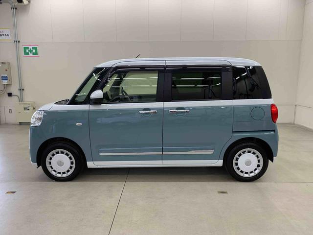 ムーヴキャンバスストライプスG 2WD 走行3295キロ9インチディスプレイオーディオ シートヒーター オートエアコン スマートアシスト プッシュボタンスタート バックカメラ 両側電動スライドドア LEDヘッドライト アイドリングストップ(群馬県)の中古車