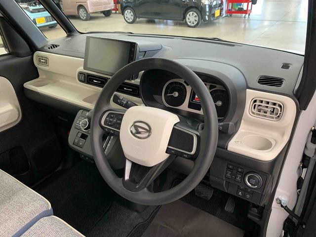 ムーヴキャンバスストライプスG 2WD 走行3295キロ9インチディスプレイオーディオ シートヒーター オートエアコン スマートアシスト プッシュボタンスタート バックカメラ 両側電動スライドドア LEDヘッドライト アイドリングストップ(群馬県)の中古車
