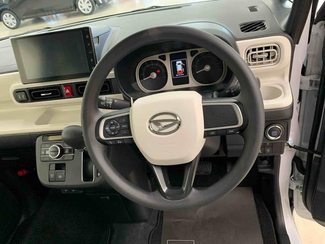 ムーヴキャンバスストライプスG 2WD 走行3295キロ9インチディスプレイオーディオ シートヒーター オートエアコン スマートアシスト プッシュボタンスタート バックカメラ 両側電動スライドドア LEDヘッドライト アイドリングストップ(群馬県)の中古車