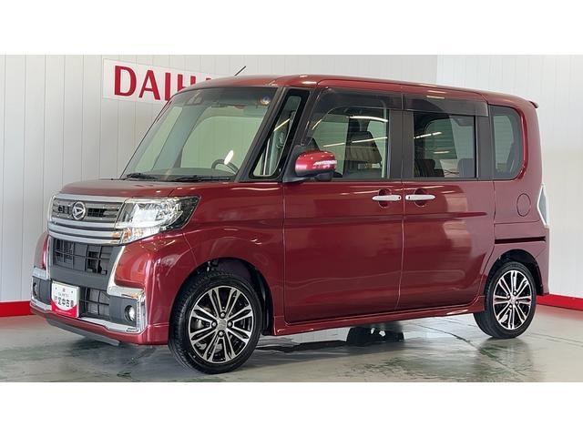 タントカスタムＲＳ　トップエディションＳＡIIIターボ　純正ナビ　後席モニター　ドラレコ　バックカメラ　両側パワースライドドア　アイドリングストップ　ＬＥＤヘッドランプ　オートエアコン　スマートキー　１５インチアルミホイール　衝突被害軽減システム（茨城県）の中古車