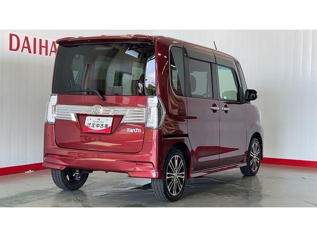 タントカスタムＲＳ　トップエディションＳＡIIIターボ　純正ナビ　後席モニター　ドラレコ　バックカメラ　両側パワースライドドア　アイドリングストップ　ＬＥＤヘッドランプ　オートエアコン　スマートキー　１５インチアルミホイール　衝突被害軽減システム（茨城県）の中古車