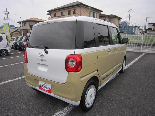 ムーヴキャンバスストライプスG両側電動スライドドア 衝突軽減ブレーキ車線逸脱警報 LEDライト LEDフォグランプ 運転席助手席シートヒーター キーフリー アイドリングストップ レーンキープアシスト(栃木県)の中古車
