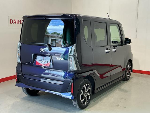 タントカスタムX衝突軽減ブレーキ リアコーナーセンサー 車線逸脱防止 アイドリングストップ機能 Bカメラ TV 盗難警報装置 LED キーレスエントリー 前席シートヒーター オートLED 電動格納ミラー(栃木県)の中古車
