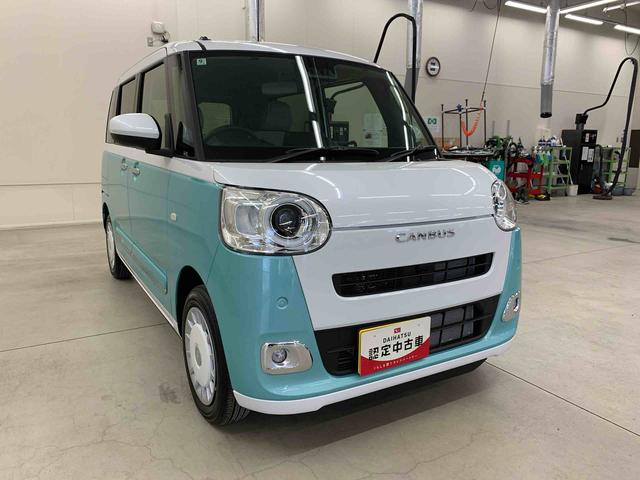 ムーヴキャンバスストライプスＧ　２ＷＤ２ＷＤ　ＣＶＴ　両側電動スライドドア　ＬＥＤヘッドライト　バックカメラ対応車　シートヒーター　スマートアシスト　アイドリングストップ　ホッとカップホルダー　置きラクＢＯＸ（群馬県）の中古車