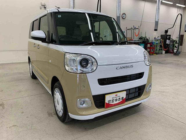 ムーヴキャンバスストライプスＧ　２ＷＤ２ＷＤ　ＣＶＴ　両側電動スライドドア　スマートアシスト　衝突回避支援ブレーキ　シートヒーター　ホッとカップホルダー　置きラクＢＯＸ　コーナーセンサー　電動パーキングブレーキ　バックカメラ対応車（群馬県）の中古車