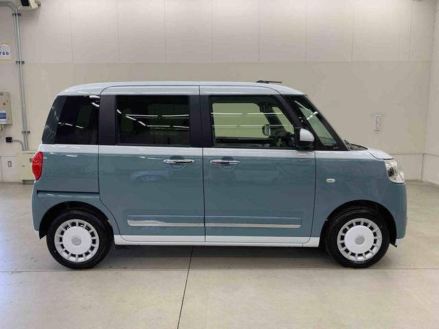 ムーヴキャンバスストライプスＧ　２ＷＤ２ＷＤ　ＣＶＴ　両側電動スライドドア　ＬＥＤヘッドライト　バックカメラ対応車　シートヒーター　スマートアシスト　衝突回避支援ブレーキ　プッシュボタンスタート　電動パーキングブレーキ　置きラクＢＯＸ（群馬県）の中古車