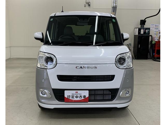 ムーヴキャンバスストライプスＧ　２ＷＤ２ＷＤ　ＣＶＴ　両側電動スライドドア　ＬＥＤヘッドライト　バックカメラ対応車　シートヒーター　スマートアシスト　オートライト　ホッとカップホルダー　置きラクＢＯＸ　電動パーキングブレーキ（群馬県）の中古車