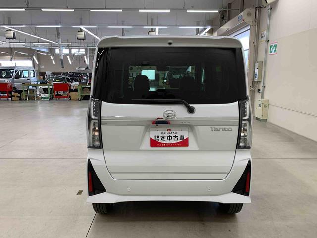 タントカスタムＲＳリミテッド　２ＷＤ元当社試乗車　キーフリー　プッシュボタンスタート　両側電動スライドドア　運転席助手席シートヒーター　ＬＥＤヘッドライト　オートライト　バックカメラ　スマートアシスト　電動格納ドアミラー（群馬県）の中古車