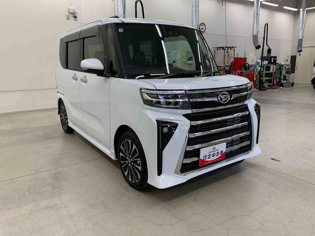 タントカスタムＲＳリミテッド　２ＷＤ元当社試乗車　キーフリー　プッシュボタンスタート　両側電動スライドドア　運転席助手席シートヒーター　ＬＥＤヘッドライト　オートライト　バックカメラ　スマートアシスト　電動格納ドアミラー（群馬県）の中古車