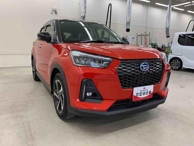 ロッキープレミアムG HEV 2WDLEDヘッドライト・ディスプレイオーディオ・ドライブレコーダー・オートライト・オートマチックハイビーム・プッシュスタートボタン・オートエアコン・電動パーキングブレーキ・スマートアシスト(群馬県)の中古車