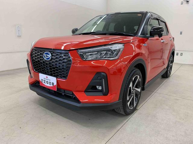 ロッキープレミアムG HEV 2WDLEDヘッドライト・ディスプレイオーディオ・ドライブレコーダー・オートライト・オートマチックハイビーム・プッシュスタートボタン・オートエアコン・電動パーキングブレーキ・スマートアシスト(群馬県)の中古車