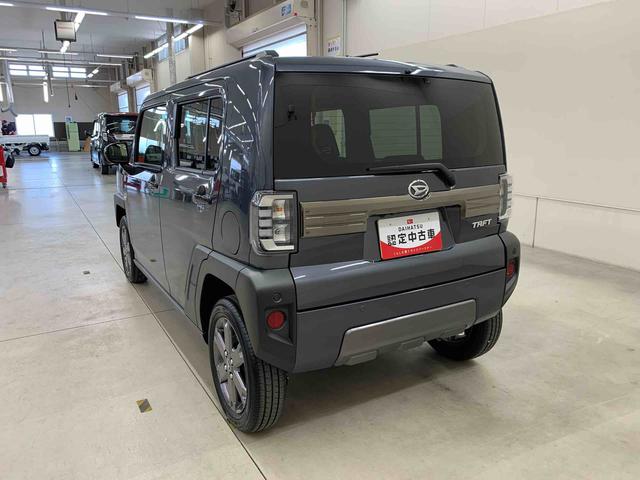 タフトＧターボ　ダーククロムベンチャー　２ＷＤ　走行３９１８キロＬＥＤヘッドライト　オートライト　電動格納式ドアミラー　プッシュボタンスタート　アイドリングストップ　シートヒーター　スマートアシスト　ガラスルーフ　オートエアコン　バックカメラ（群馬県）の中古車