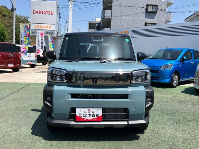 タフトＧターボ　ダーククロムベンチャー　パノラマモニター対応保証１年付・距離無制限・走行距離１４７０ｋｍ・ＬＥＤヘッドライト・フォグランプ・電動パーキング・ホールド機能・オートエアコン・キーフリーキー・コーナーセンサー・シートヒーター・衝突回避支援システム（東京都）の中古車
