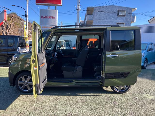 タントファンクロスターボ　パノラマモニター対応車両まごころ保証１年間・走行距離無制限・走行距離１９８２ｋｍ・ＬＥＤヘッドライト・フロントフォグランプ・両側電動スライドドア・キーフリーキー・電動パーキング・ホールド機能スイッチ（東京都）の中古車