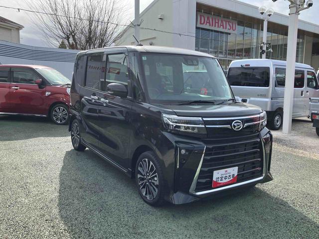 タントカスタムＲＳ　パノラマモニター対応まごころ保証１年間・走行距離無制限付・ＬＥＤヘッドライト・フロントフォグランプ・両側電動スライドドア・電動パーキング・ホールド機能・キーフリーキー（東京都）の中古車