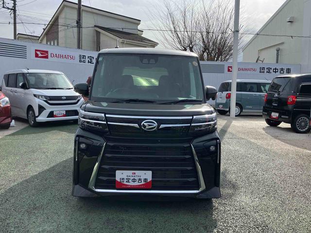 タントカスタムＲＳ　パノラマモニター対応まごころ保証１年間・走行距離無制限付・ＬＥＤヘッドライト・フロントフォグランプ・両側電動スライドドア・電動パーキング・ホールド機能・キーフリーキー（東京都）の中古車