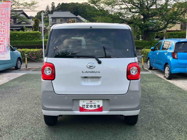 ムーヴキャンバスストライプスＧターボ　７インチ純正ナビゲーション搭載！！保証　新車保証・まごころ保証　１年間・走行距離無制限付き（東京都）の中古車