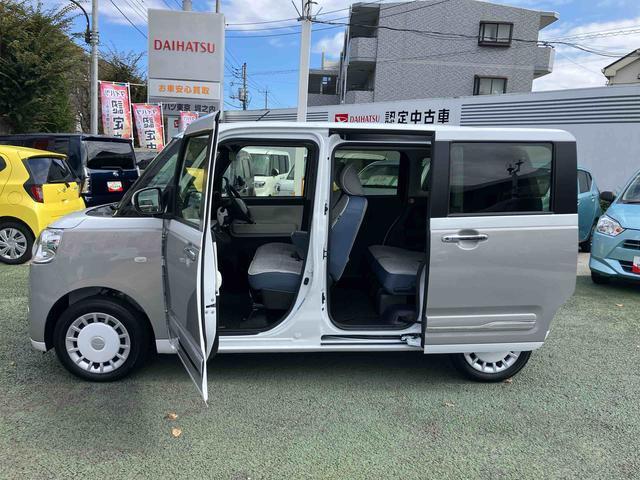 ムーヴキャンバスストライプスＧ　９インチディスプレイオーディオ装備保証　新車保証・まごころ保証　１年間・走行距離無制限付き・９インチディスプレイオーディオ装備・ＬＥＤヘッドライト装備・バックカメラ装備（東京都）の中古車