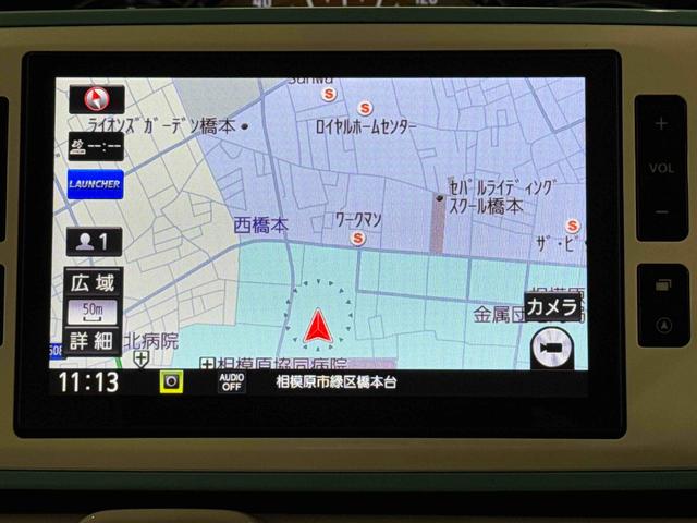 ムーヴキャンバスＧメイクアップリミテッド　ＳＡIII　純正８インチナビ前後ナビ連動ドライブレコーダー　パノラマモニター　ＬＥＤヘッドライト　ＬＥＤフォグランプ　左右パワースライドドア　キーフリーキー２個　１４インチホイルキャップ（東京都）の中古車