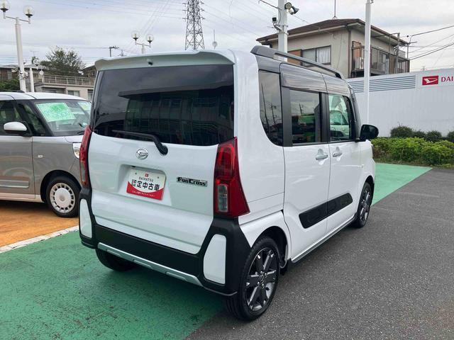 タントファンクロスターボ　４ＷＤ　　ブラインドスポットモニター保証　新車保証・まごころ保証　１年間・走行距離無制限付き　純正７インチナビ　前後ナビ連動ドラレコ　パノラマモニター　ＥＴＣ２．０　クルーズコントロール　前席左右シートヒーター　４か所コーナーセンサー（東京都）の中古車