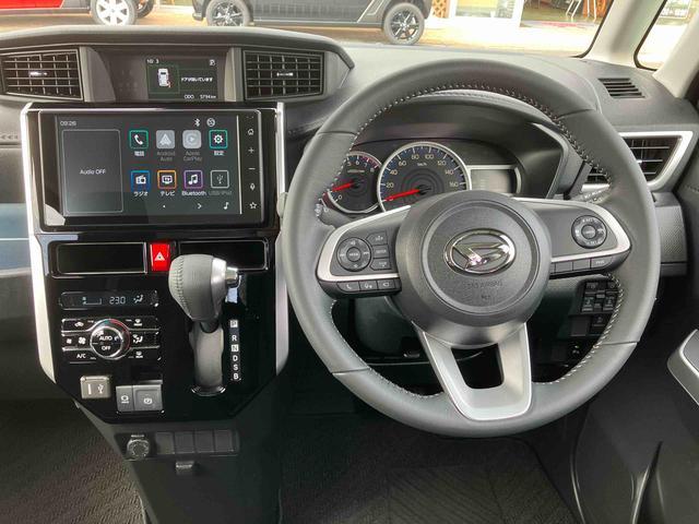 トール 中古車 カスタムＧ　９インチディスプレイオーディオ　パノラマモニター保証　新車保証・まごころ保証　１年間・走行距離無制限付き・９インチディスプレイオーディオ装備・ＬＥＤヘッドライト装備・パノラマカメラ装備