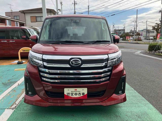 トールカスタムＧ　９インチディスプレイオーディオ　パノラマモニター保証　新車保証・まごころ保証　１年間・走行距離無制限付き・９インチディスプレイオーディオ装備・ＬＥＤヘッドライト装備・パノラマカメラ装備（東京都）の中古車