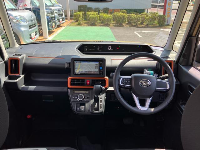 タント 中古車 ファンクロスターボ　ナビ・ドラレコ・ＥＴＣ・バックカメラ付保証　新車保証・まごころ保証　１年間・走行距離無制限付き・７インチナビ・バックカメラ・ドラレコ・ＥＴＣ装備・ＬＥＤヘッドライト装備