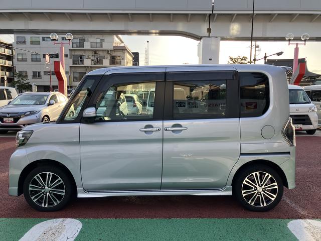 タントカスタムＲＳ　トップエディションＳＡII　ナビ　ＥＴＣ保証１年間・距離無制限付き　バックカメラ　Ｂｌｕｅｔｏｏｔｈオーディオ　フルセグ　ＤＶＤ再生　ＣＤ　オートエアコン　オートライト　ＬＥＤヘッドライト　前方ドラレコ　両側電動スライドドア　キーフリー（東京都）の中古車