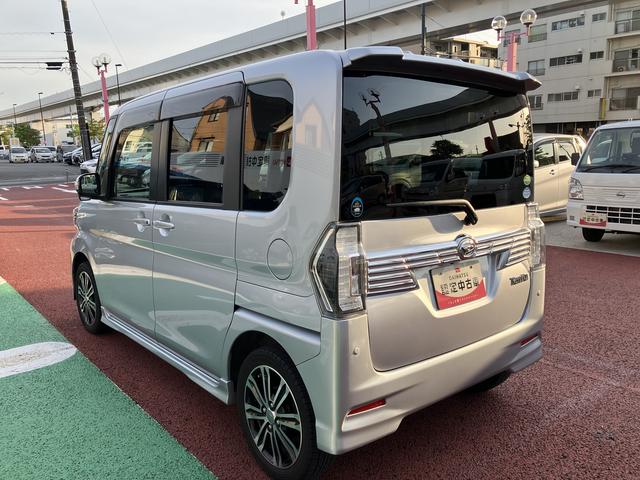 タントカスタムＲＳ　トップエディションＳＡII　ナビ　ＥＴＣ保証１年間・距離無制限付き　バックカメラ　Ｂｌｕｅｔｏｏｔｈオーディオ　フルセグ　ＤＶＤ再生　ＣＤ　オートエアコン　オートライト　ＬＥＤヘッドライト　前方ドラレコ　両側電動スライドドア　キーフリー（東京都）の中古車