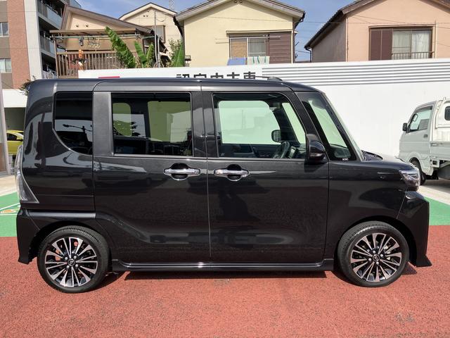タントカスタムＲＳ　７インチナビ　バックカメラ　ＥＴＣ　キーフリー保証１年間・距離無制限付き　両側電動スライドドア　フルセグ　電動パーキングブレーキ　オートブレーキホールド機能　ＡＤＢ　シートヒーター　ナビ連動前後方ドラレコ　アイドリングストップ　運転席シートリフト（東京都）の中古車