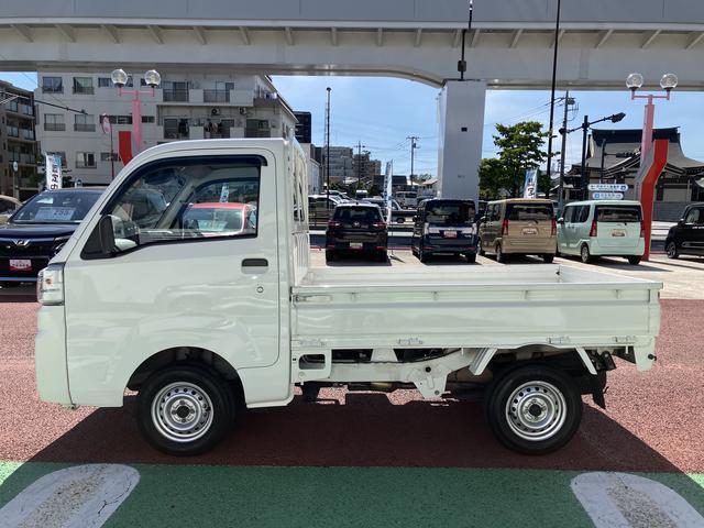 ハイゼットトラックスタンダードＳＡIIIｔ　ＥＴＣ　ドライブレコーダー保証１年間・距離無制限付き　ＦＭ／ＡＭラジオ　マニュアルエアコン　最大積載量３５０Ｋｇ　三方開　４速オートマ　ドアバイザー（東京都）の中古車