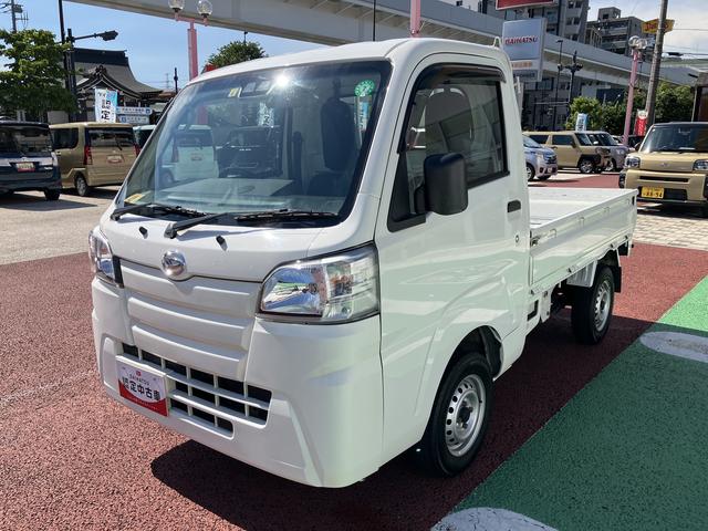 ハイゼットトラックスタンダードＳＡIIIｔ　ＥＴＣ　ドライブレコーダー保証１年間・距離無制限付き　ＦＭ／ＡＭラジオ　マニュアルエアコン　最大積載量３５０Ｋｇ　三方開　４速オートマ　ドアバイザー（東京都）の中古車