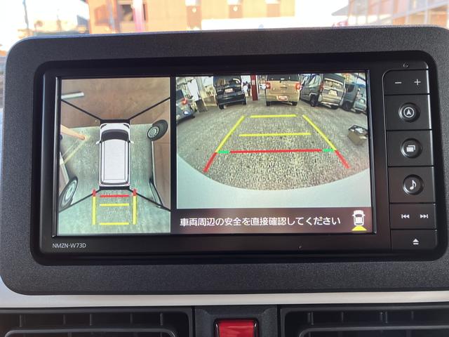 ムーヴキャンバスストライプスＧ　純正ナビ　パノラマモニター　フルセグ　ＡＤＢ保証１年間・距離無制限付き　電動パーキングブレーキ　オートブレーキホールド機能　オートエアコン　電動格納ミラー　ホッとカップホルダー　置き楽ボックス　ＵＳＢ入力端子　両側電動スライドドア（東京都）の中古車