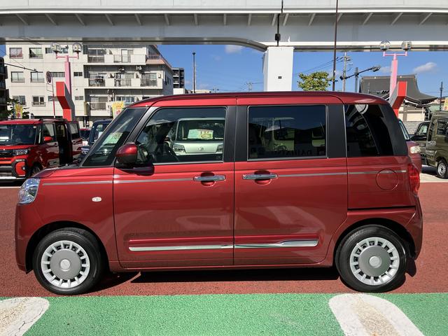 ムーヴキャンバスセオリーＧ　全周囲カメラ対応　シートヒーター　オートエアコン保証１年間・距離無制限付き　オートブレーキホールド機能　前後コーナーセンサー　アイドリングストップ　ＣＤステレオ　ホッとカップホルダー　置き楽ボックス　パワーウィンドウ　両側電動スライドドア（東京都）の中古車