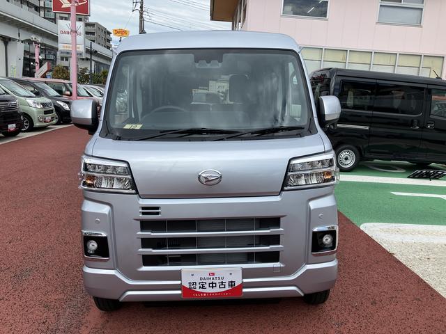 ハイゼットカーゴクルーズターボ　届出済み未使用車　デジタルインナーミラー保証１年間・距離無制限付き　前後コーナーセンサー　オーディオレス仕様　両側スライドドア　スライドドアイージークローザー　マニュアルエアコン　キーフリー　パワーウィンドウ（東京都）の中古車