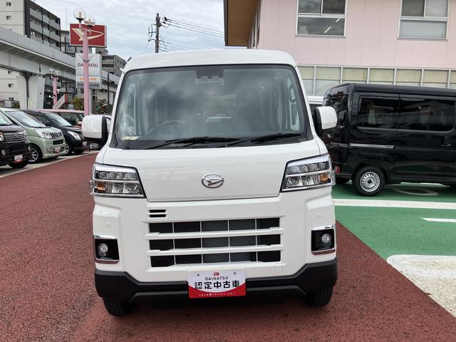 ハイゼットカーゴＤＸ　届出済み未使用車　ＬＥＤヘッドライト　キーフリー保証１年間・距離無制限付き　スライドドアイージークローザー　パワーウィンドウ　マニュアルエアコン　オーディオレス仕様　前後コーナーセンサー　最大積載量３５０Ｋｇ（東京都）の中古車