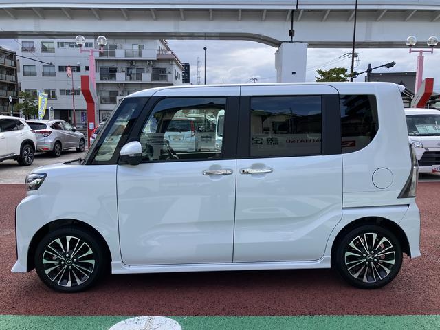 タントカスタムＲＳ　純正ナビ　パノラマモニター　ＥＴＣ　フルセグ保証１年間・距離無制限付き　ＤＶＤ再生　ＣＤ再生　シートヒーター　電動パーキングブレーキ　オートブレーキホールド機能　シートバックテーブル　アダプティブクルーズコントロール　ナビ連動前後方ドラレコ（東京都）の中古車