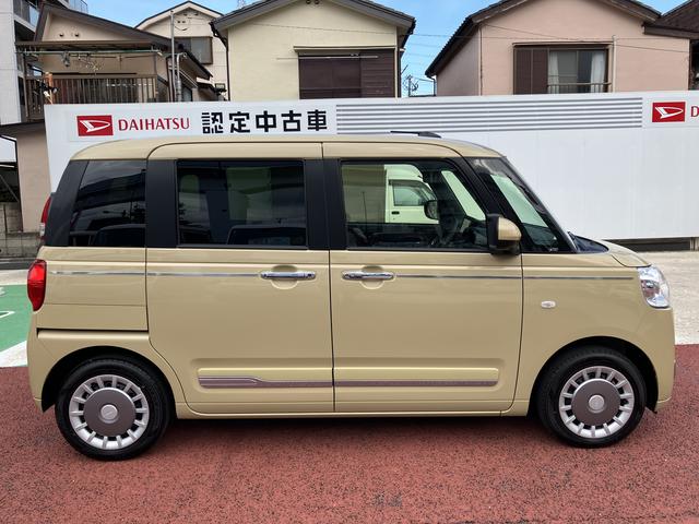 ムーヴキャンバスセオリーＧターボ　純正ナビ　パノラマモニター　シートヒーター保証１年間・距離無制限付き　両側電動スライドドア　ホッとカップホルダー　置き楽ボックス　電動パーキングブレーキ　ＡＣＣ　ＡＤＢ　オートブレーキホールド機能　電動格納ミラー　アイドリングストップ車（東京都）の中古車