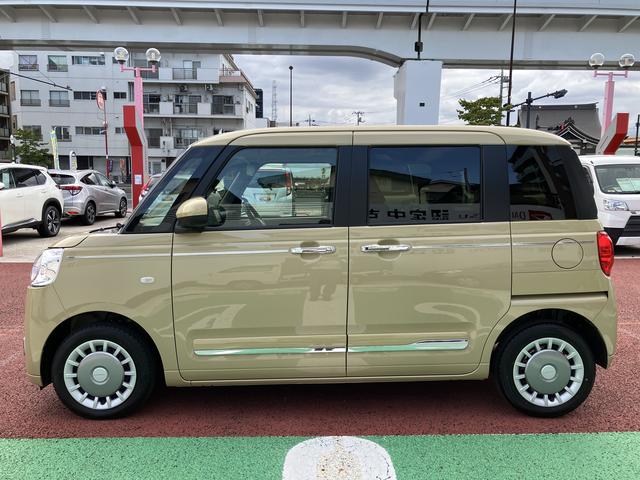 ムーヴキャンバスセオリーＧターボ　純正ナビ　パノラマモニター　シートヒーター保証１年間・距離無制限付き　両側電動スライドドア　ホッとカップホルダー　置き楽ボックス　電動パーキングブレーキ　ＡＣＣ　ＡＤＢ　オートブレーキホールド機能　電動格納ミラー　アイドリングストップ車（東京都）の中古車
